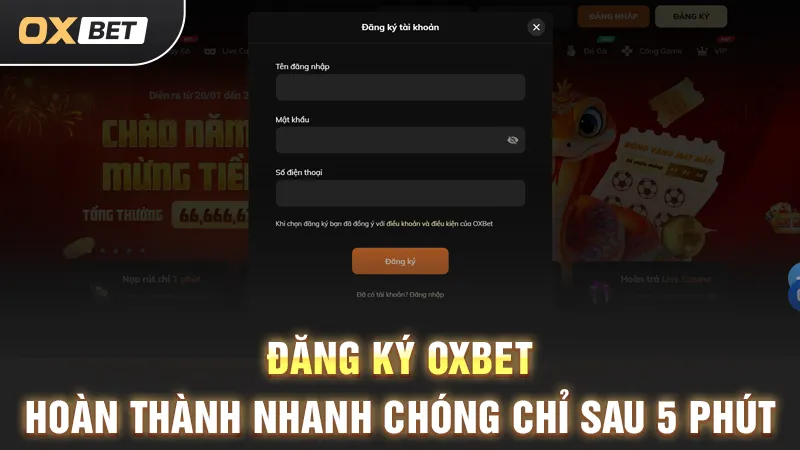 đăng ký thành viên oxbet