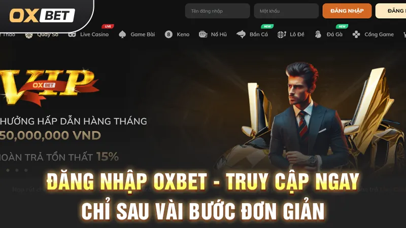 đăng nhập oxbet