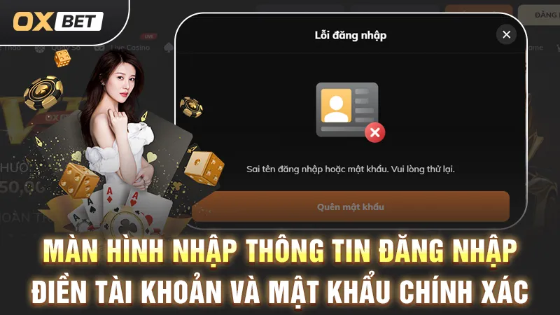 oxbet đăng nhập